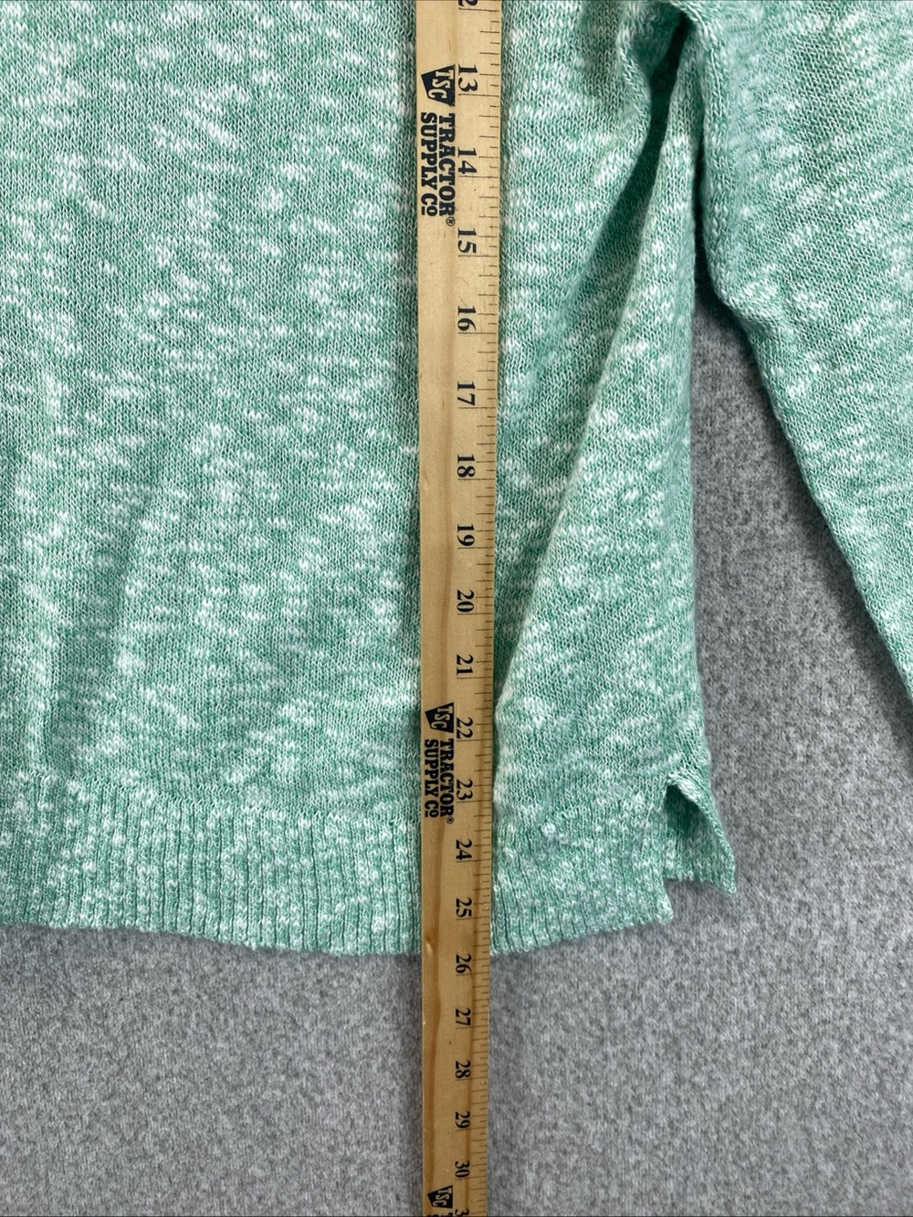 J.Crew Bumpy Knit sweater Women's M Pullover Crewneck Heathered Green Cozy Soft - Picture 4 of 10